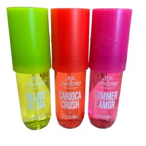 SOL DE JANEIRO Perfume Mist Summer Trio Carioca Crush Beijos De Sol Summer Amor‎